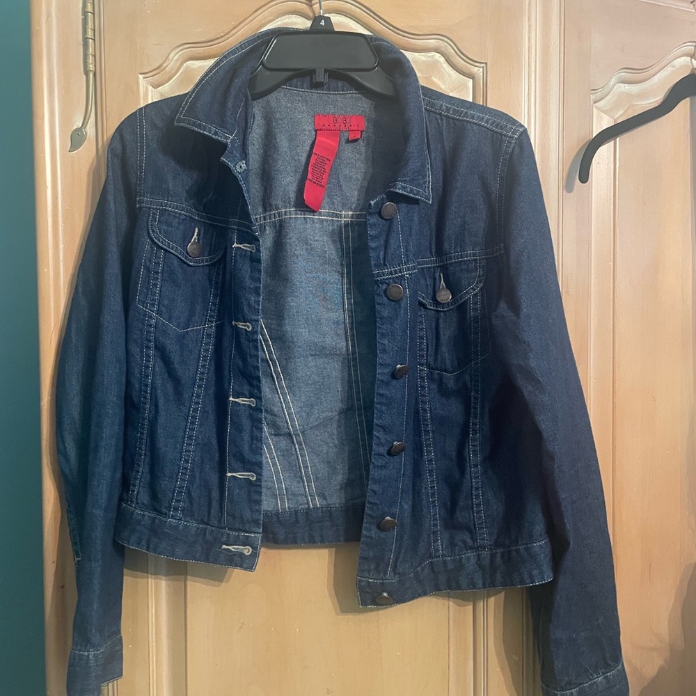 BCBG Blue Jean Jacket Classic Denim Style
